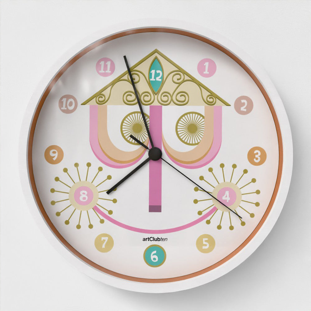 It's a Small World - Wall Clock - White