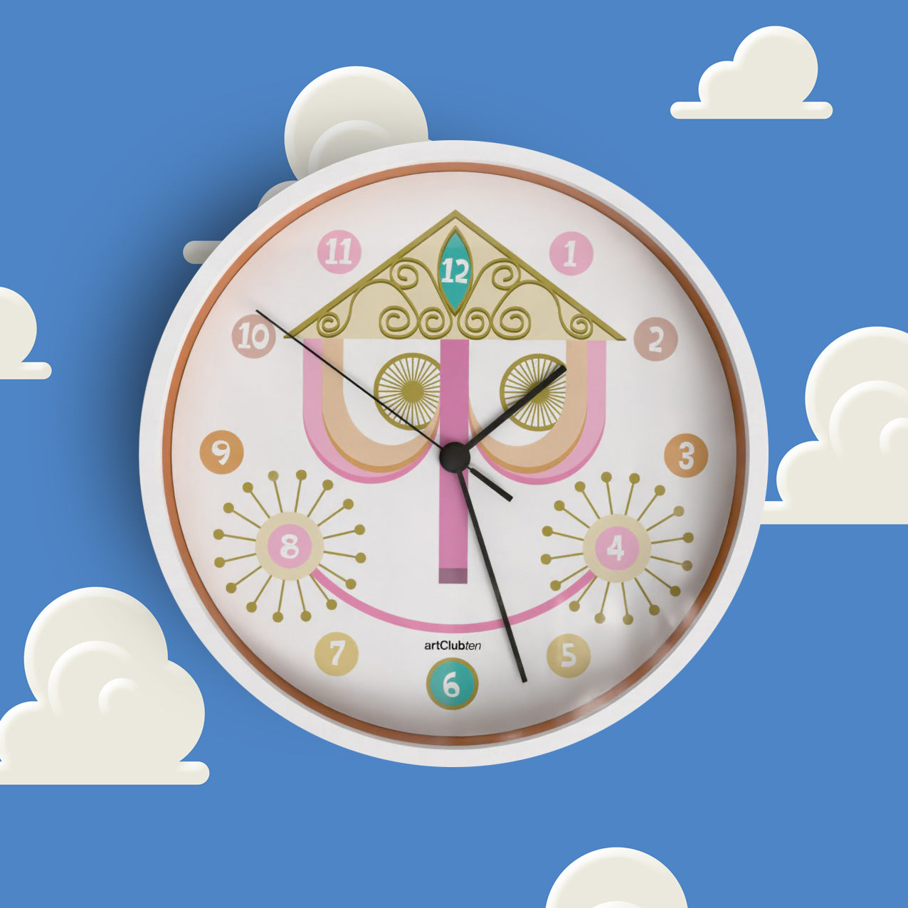 It's a Small World - Wall Clock - White